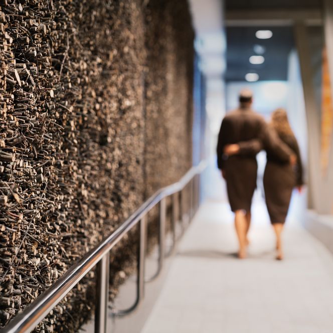 Gradierwand in der Salztherme in Lüneburg